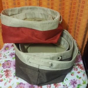 BASKETS fabric 6 pieces